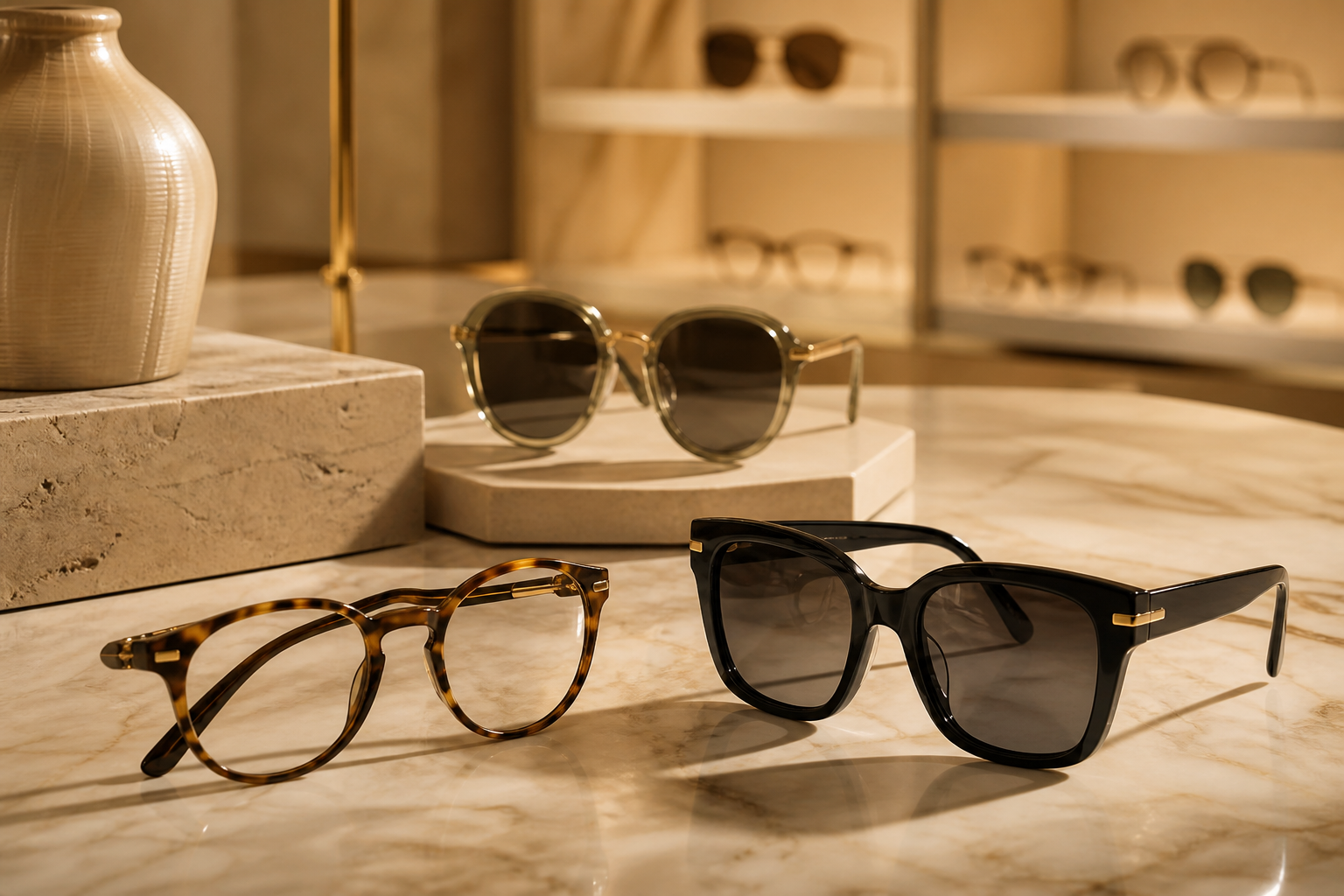 Premium eyewear collection at Berry Store UG